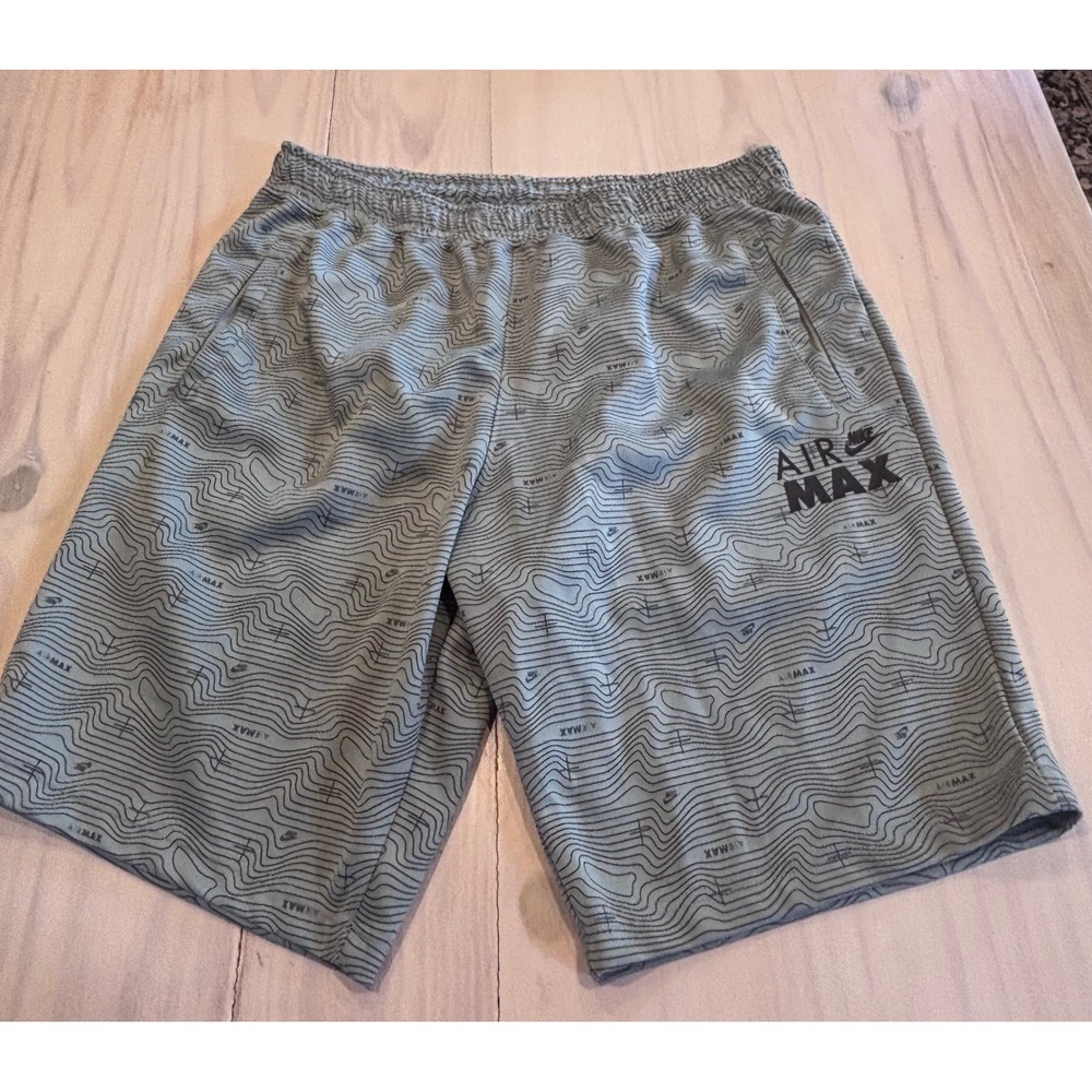 Nike Air Max Mens XXL Grey Topographic Print Athletic Gym Shorts DO7243-013
